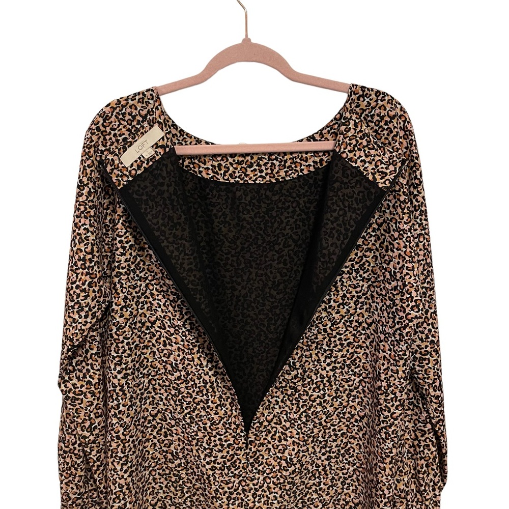 LOFT LEOPARD PRINT DRESS - Picture 3 of 7